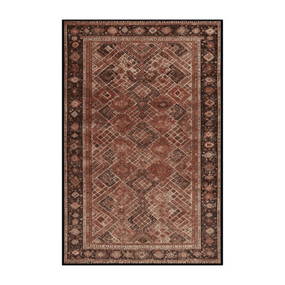 Tapis brun lavable à la machine