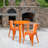 Duluth 30'' Round Metal Indoor-Outdoor Table Set with 2 Arm Chairs-24678687-24678678