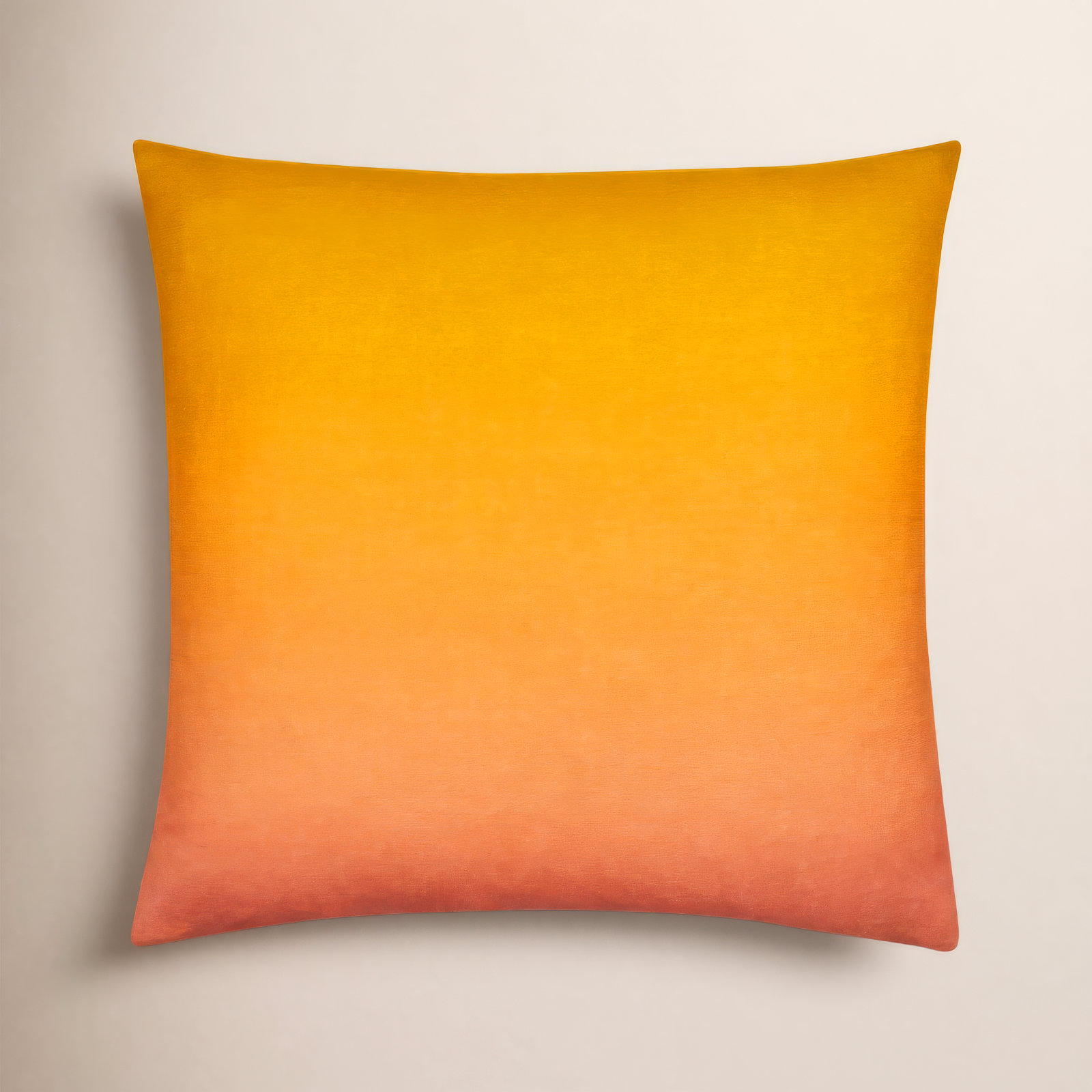 Deadra Ombre Linen Throw Pillow, 18" x 18", Burnt Orange, Pillow Cover Only - No Insert
