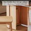 Table de salle à manger extensible en bois avec armoire de rangement, 2 à 10 places, peu encombrante pour la famille