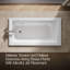 Archer® Alcove 60" L x 32" W Whirlpool Bathtub-788259371-676760739