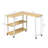 Ercan L-Shaped Metal Base Writing Desk-983651946