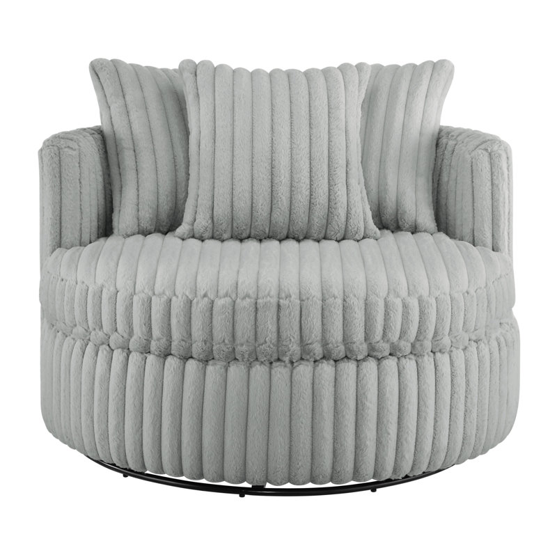 Fauteuil demi-tonneau surdimensionné Mindy