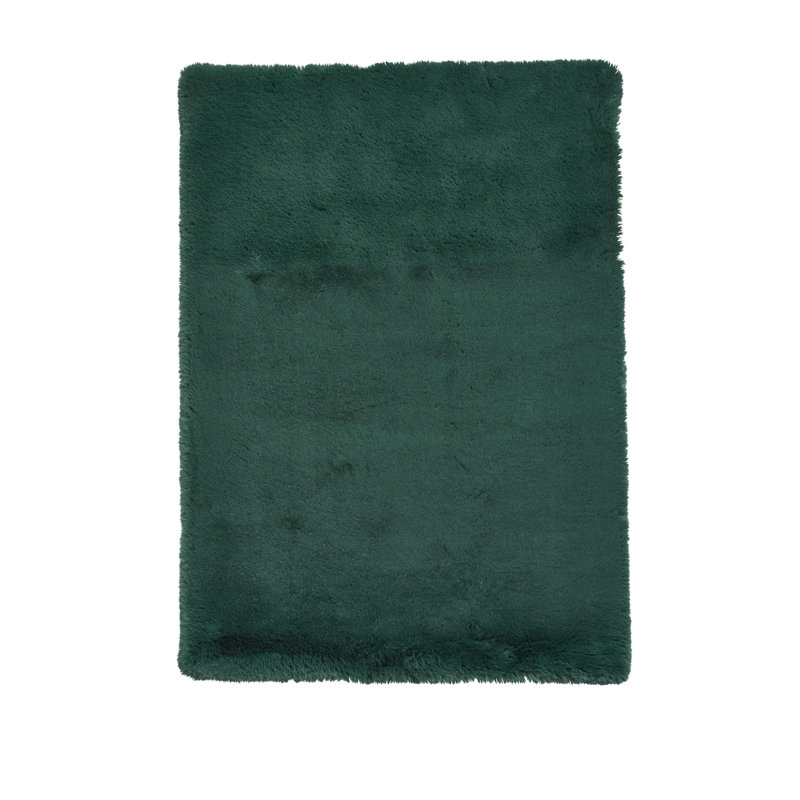 Hand Tufted Green Rug, Rectangle 80 x 150cm