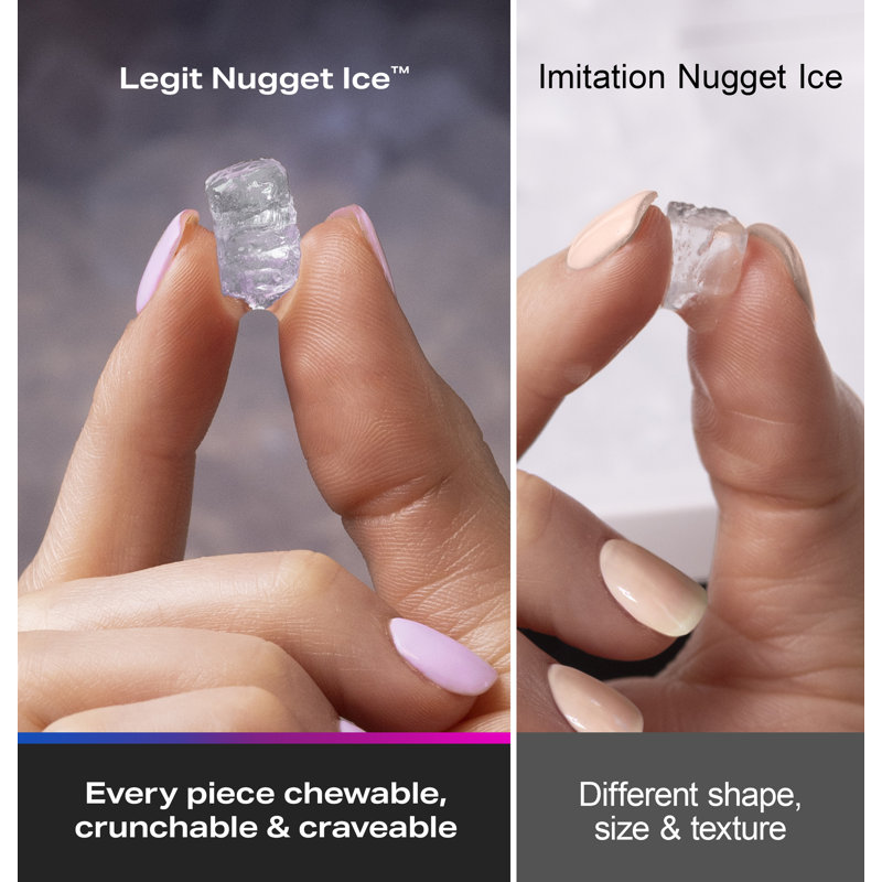 GE-Profile-Opal-2-0-Ultra-Nugget-Ice-Maker-with-Scale-Inhibiting-Filter-XPIO23SWBB, Black