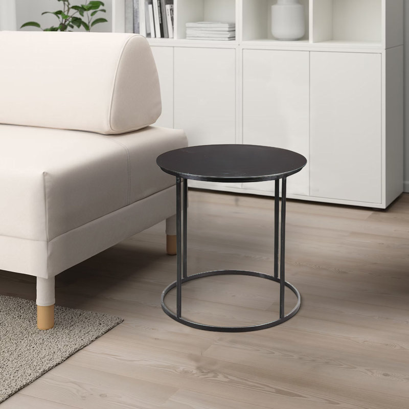 Johah Iron Top End Table