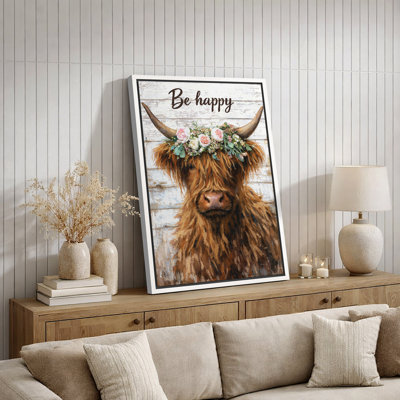 Illustration de couronne de vaches Highland