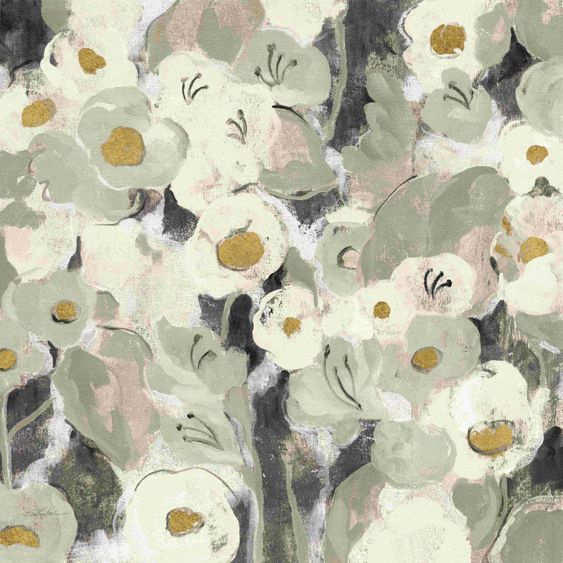" Velvety Florals Neutral III " Painting Print, 30" H x 30" W