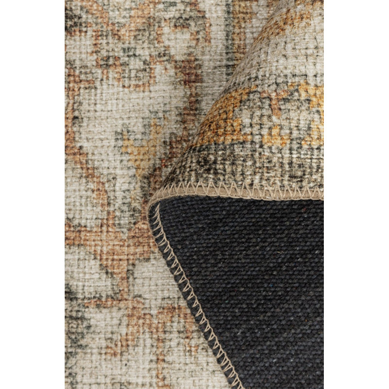 Tapis à motif tissé en chenille relique, Tapis de couloir 2 pi 6 po x 5 pi
