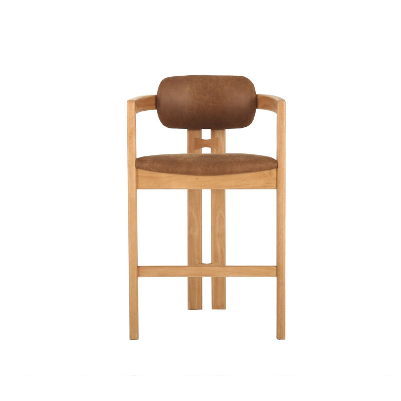 Tabouret de comptoir Atlantis, Brun