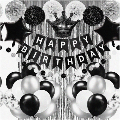 Party Pals Double-Sided Centerpiece Sticks 12-Pack Black