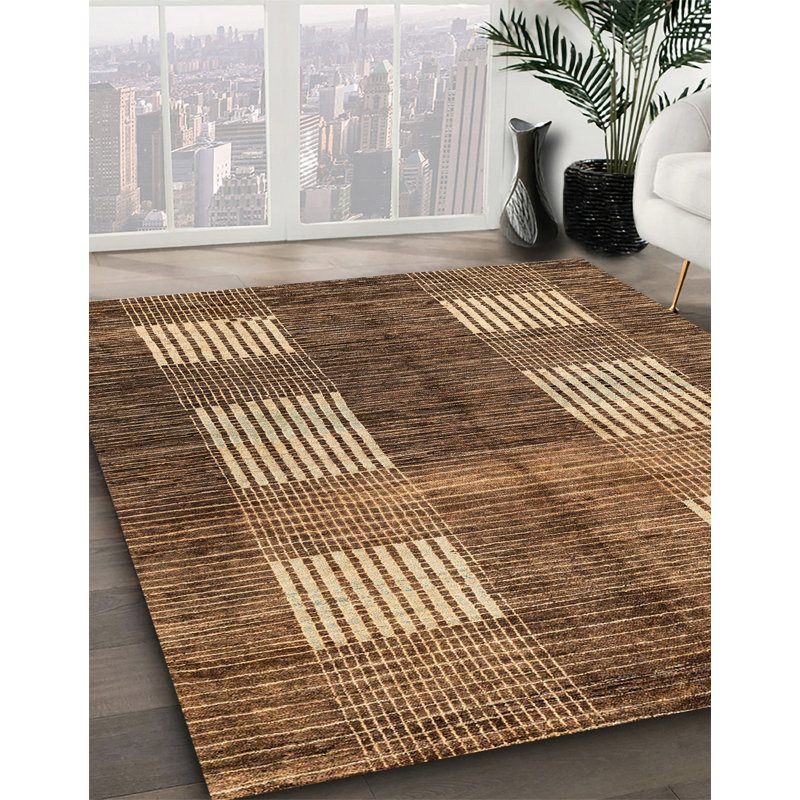 Tapis abstrait moderne 4229, Carré 8 pi