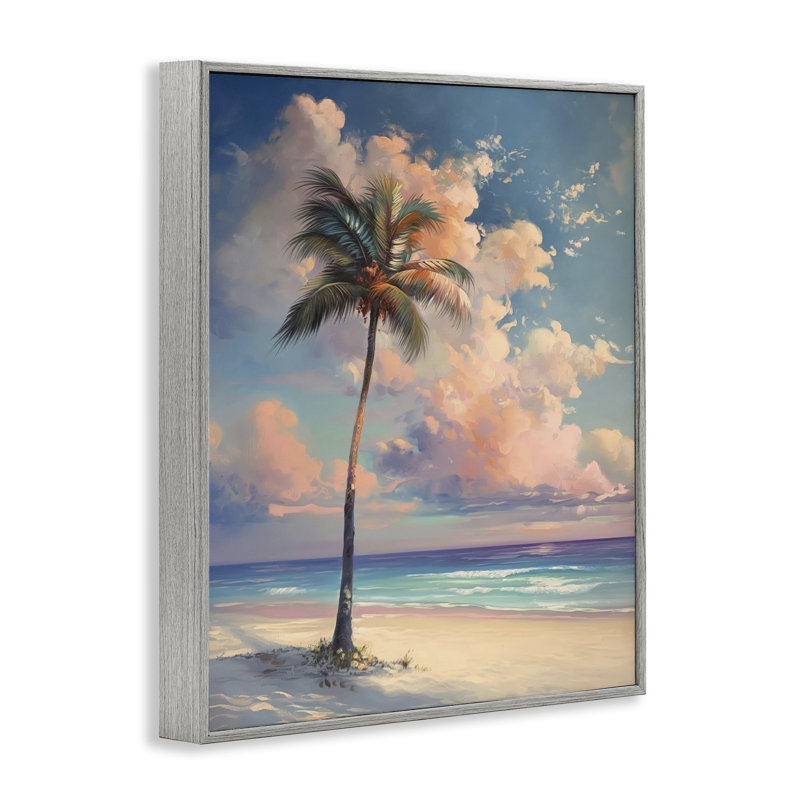 Art de giclée de palmier de plage aux couleurs vives par Arlington Prints, Estampe numérique Farmhouse, H 30 po x l 24 po