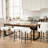 Modern Dining Chair Set, 23.6" Counter Height Stools with Round Soft Padded Boucle Backless Seat-379485571