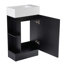 Meuble-lavabo 18,6 po avec lavabo, meuble-lavabo avec tablette à deux niveaux, orienté vers la gauche ou vers la droite-2004028648