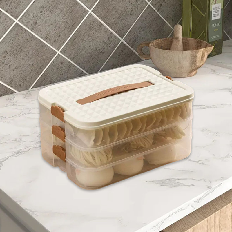3-Layer Food Storage Container With Lid Storage Box