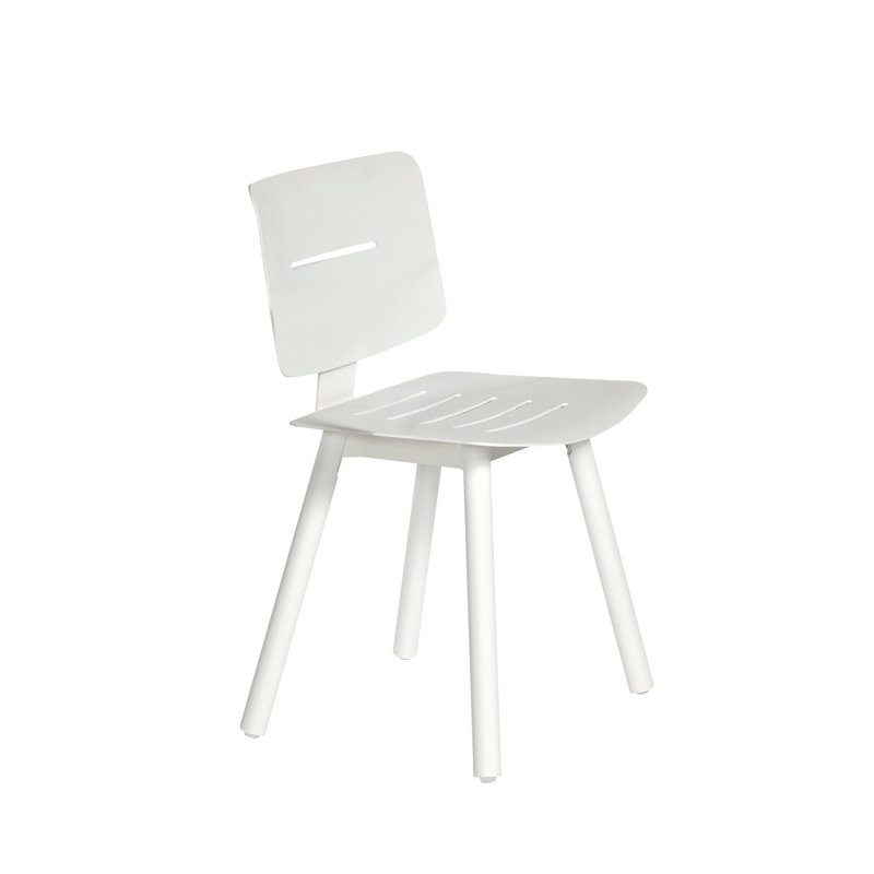 Coco Patio Dining Side Chair, White/Anthracite, No, Does Not Apply