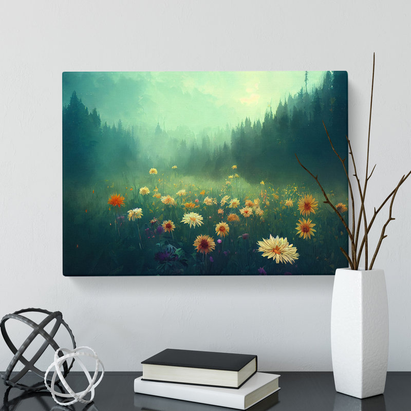 Flower Field Vol.1 - Wrapped Canvas, 35cm H x 50cm W x 3cm D