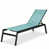 Dupione Aquamarine Sling/Matte Black selected