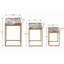 Ensemble de 3 tables gigognes en marbre Torrento