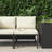 21.3" Wide Wicker Patio Sofa with Cushions-909673652-909673653