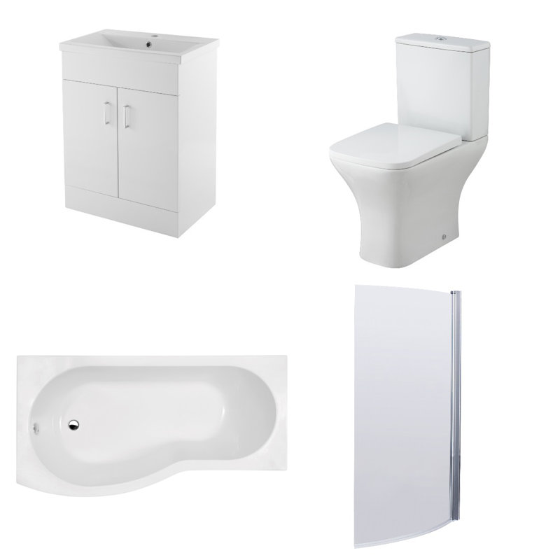 Ava Bathroom Suite, Left-Handed
