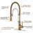 Pull Out Gooseneck High-Arc Kitchen Faucet-82627980