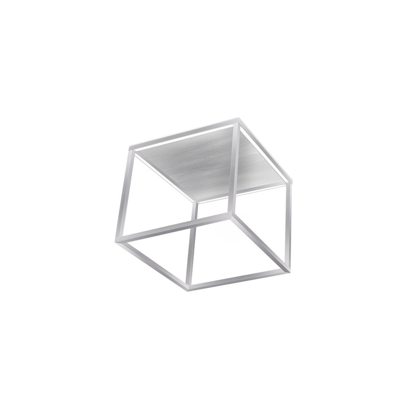 Plaza 1 - Light LED Flush Mount, Brushed Nickel, 17.13" H x 15.75" W x 15.75" D