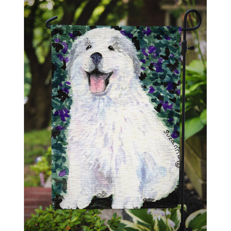 Drapeau de jardin 2 côtés great pyrenees