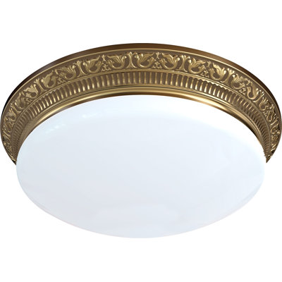 Fluellen Glass LED Semi Flush Mount