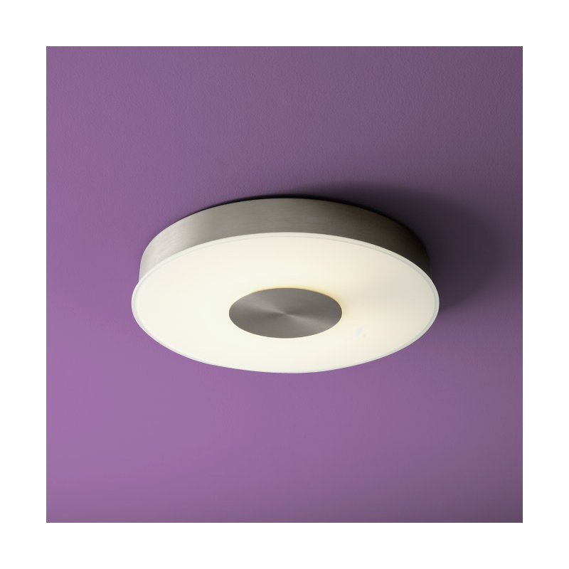 Plafonnier encastré 1 lumière Dione, 2,25" H x 15" L x 15" D