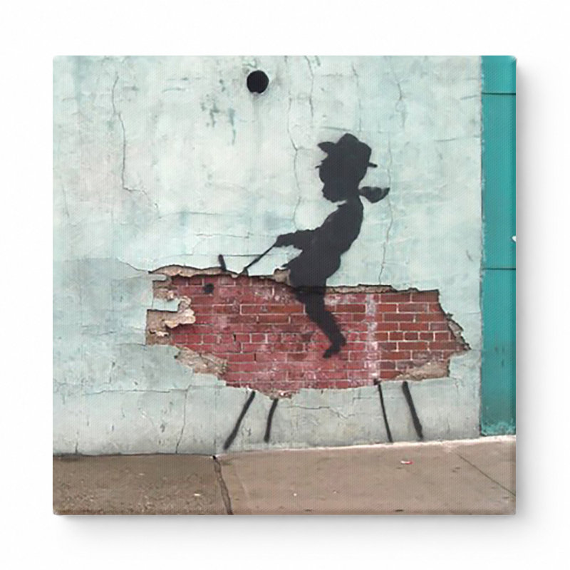 «Rodeo Cowboy Kid», reproduction d'art sur toile - art mural sur toile