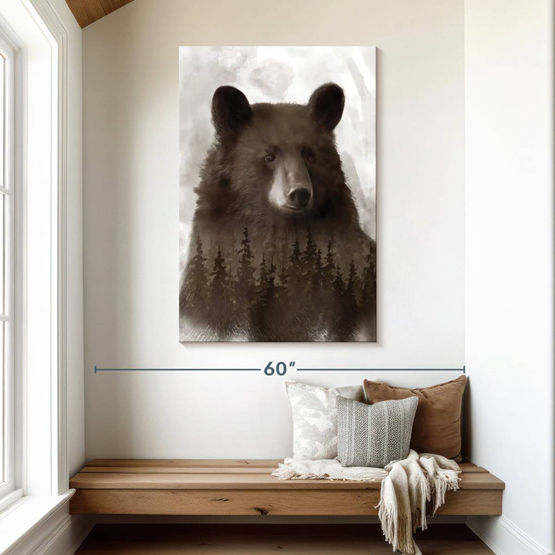 Brampt Brown Forest Bear, 48" H x 32" W