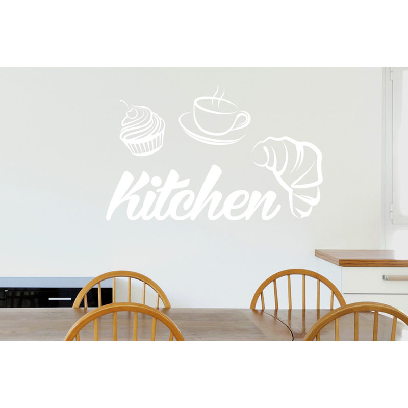 Food & Beverage Wall Decal, White