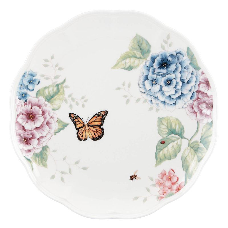Lenox Butterfly Meadow Hydrangea 12 Piece Dinnerware Set, Service for 4