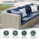 Demasi 2-Person Outdoor Wicker Sofa Set With Cushion
