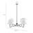 Wave Squiggle 4-Arm Pendant Light In Black-101991378