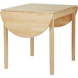 Jazzae Wood Kitchen Table, Drop Leaf Tables for Small Spaces, Folding Dining Table
