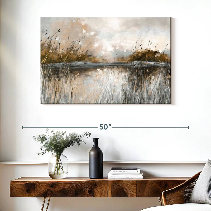Vue sur le lac Avery Honeybloom, H 26 po x l 39 po