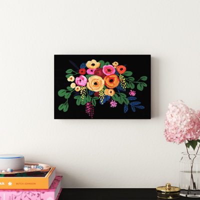 " Colourful Flower Bouquet " Painting Print