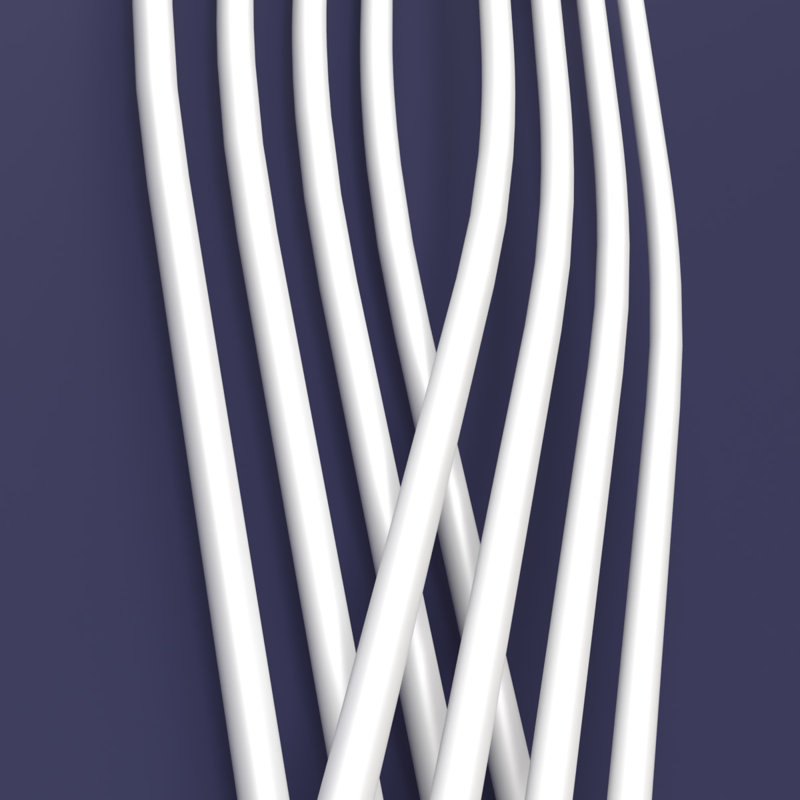 Oval Panel Radiators, White