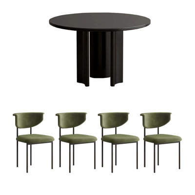 Ensemble de table de salle à manger italienne simple