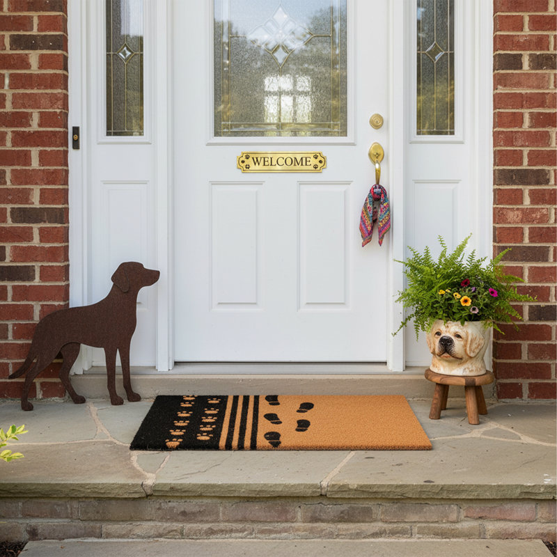 Tapis d'entrée antidérapant Hollis Man's Best Friend 29 po x 17 po, 2 pi x 3 pi