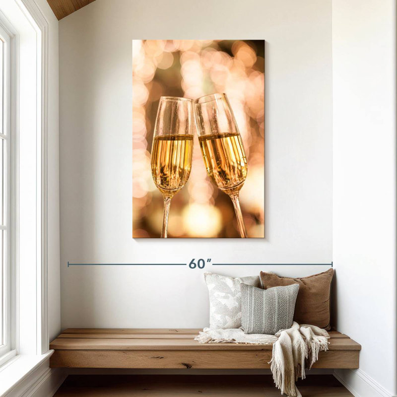 Yarlin Champagne Cheers, 45" H x 30" W