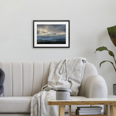 «Light Will Always Shine», reproduction de paysage encadrée sous verre, design par Lori Deiter