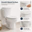 Toilette moderne deux pièces - allongée, siège à fermeture en douceur, hauteur ADA, 1,28 gallon par chasse, 12 po