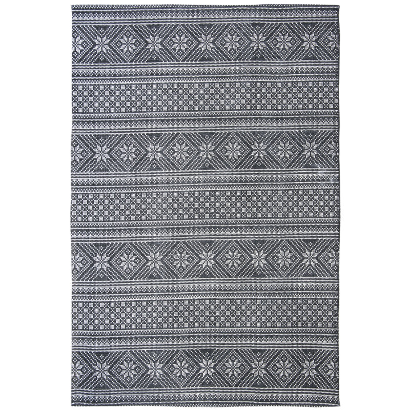 Reuben Hand Loomed Cotton Southwestern Rug, Rectangle 3' x 5'