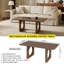 Table basse moderne en bois massif 47 po