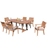 Mas Outdoor 11 - Piece Teak Dining Set