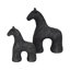Figurine décorative cheval en ciment texturé pour décoration de table-54624233-54624239